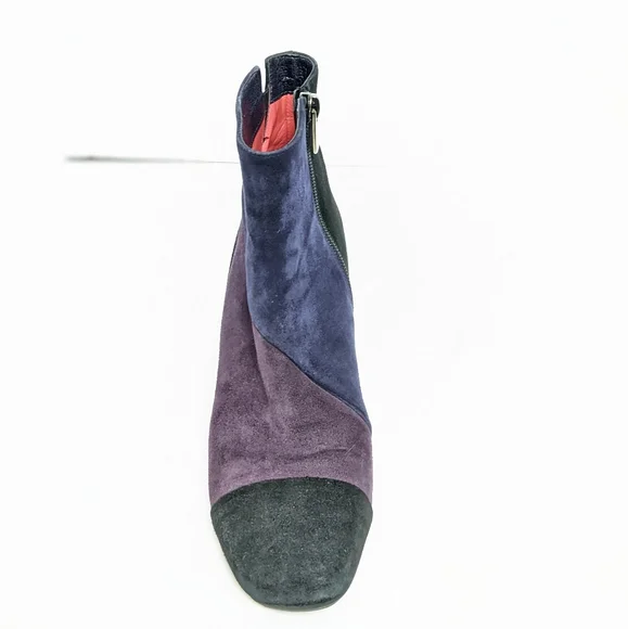 Paolo Linea suede 3 tone ankle boots - Picture 5 of 16